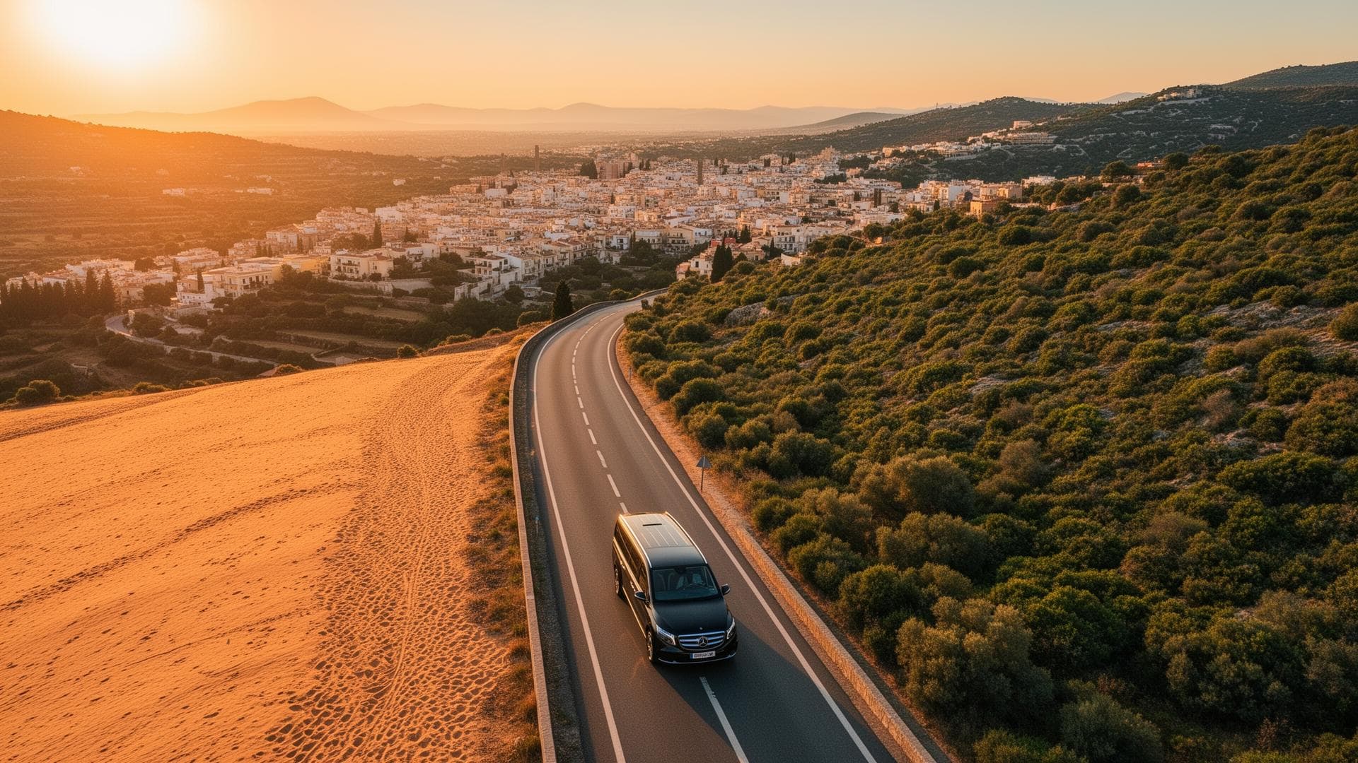 Scenic road between Syria and Lebanon